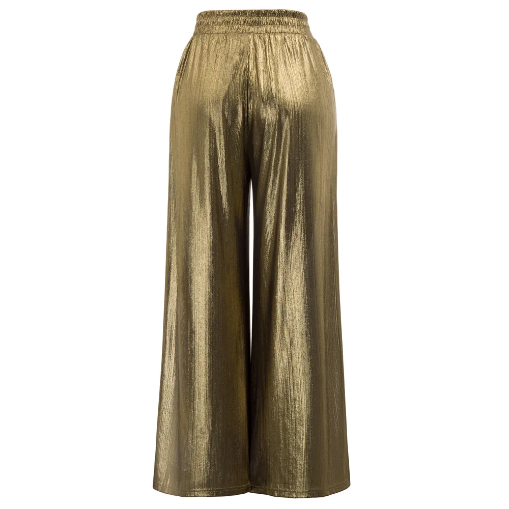 

2019 Trend High Street Loose Palazzo Pants Office Lady Wide Leg Trousers Women Elegant OL Style Fashion Flare Pants