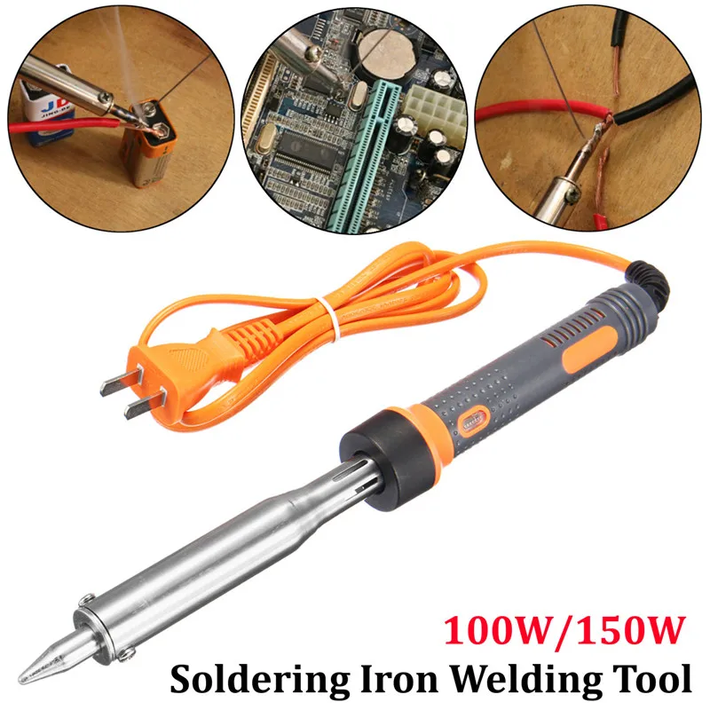 

100W/150W Electric Heating Pencil Welding Soldering Temperature Solder Iron Hand Tool Professional Welding Equipment Durable New