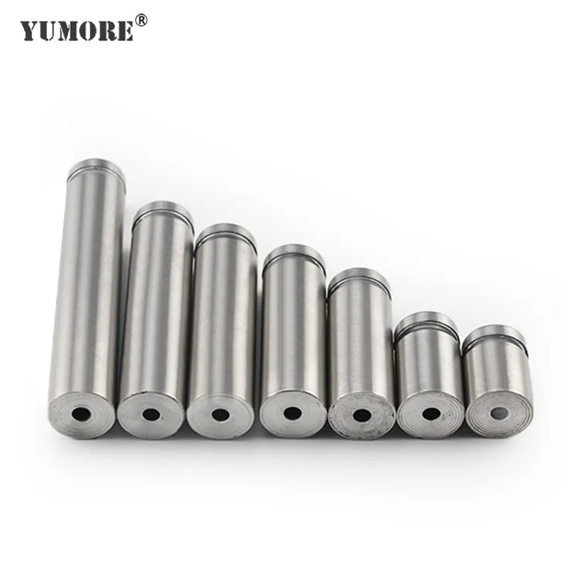 US $368.00 Size1225mm Stainless Steel Hollow Advertisement Fixing Screws Glass Standoff Pin Fastener 1000pcs  DHL Free Shipping