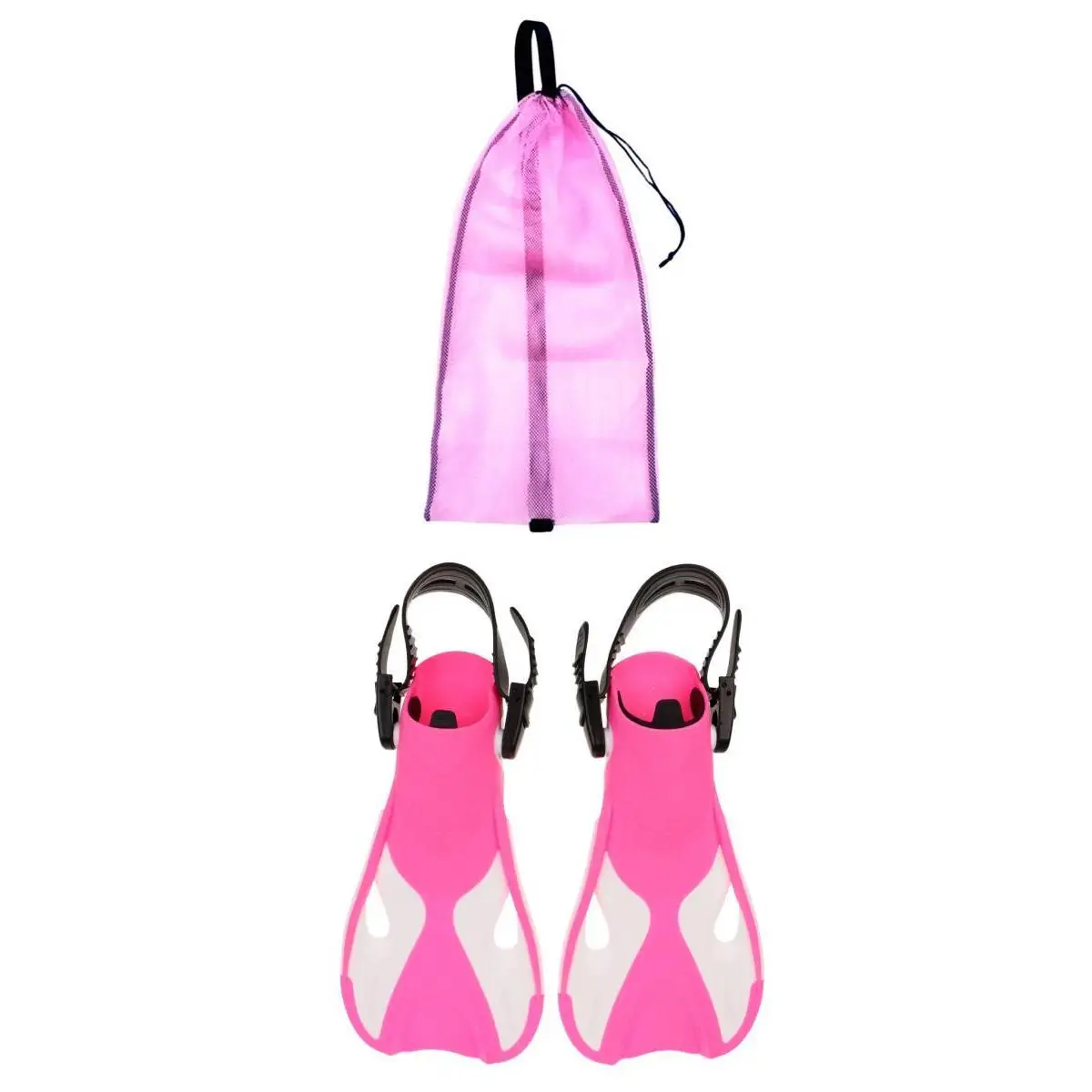 Портативные ласты для обучения плаванию для молодежи и взрослых с сетчатой сумкой для дайвинга-плавательный бассейн, Пляжное оборудование для обучения