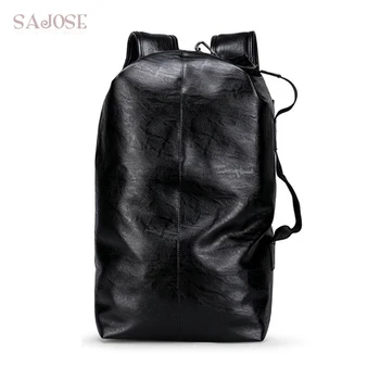 

Men Leather Backpack Large Capacity Multifunctional Travel Shoulder School Bags For Teenage High Quality Backpacks Bags For Male