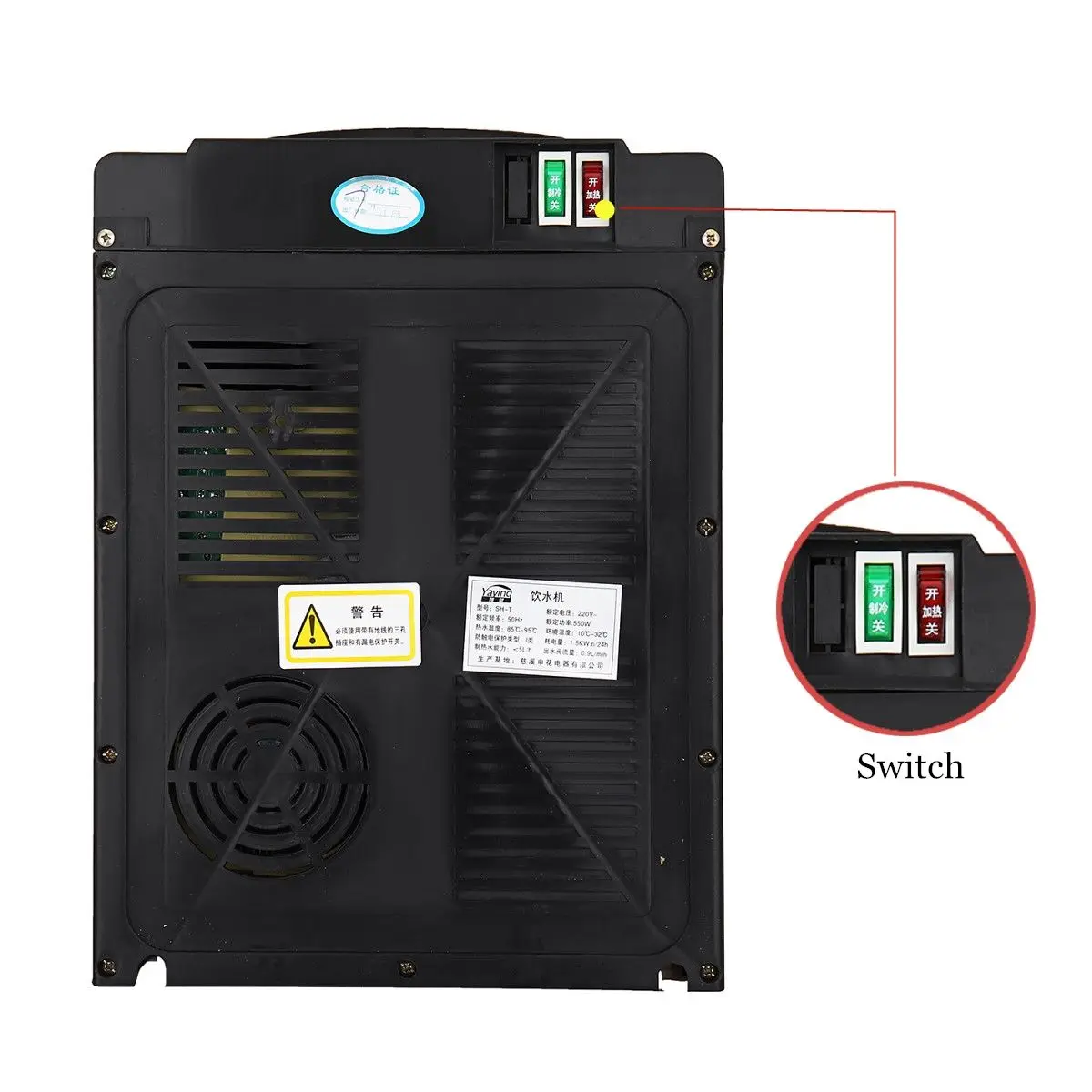 Protable 220V Electric Drinking Cooler Table Top Household Mini Cold Hot Drink Machine Desktop Automatic Water Dispenser 550W