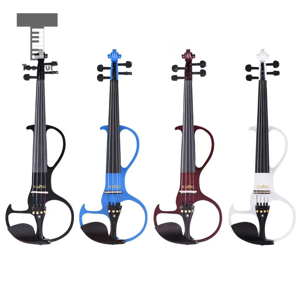 

Full Size 4/4 Electric Violin Fiddle for Beginner Kids Adults with Hard Case Bow Rosin Strings Tuner Bridge