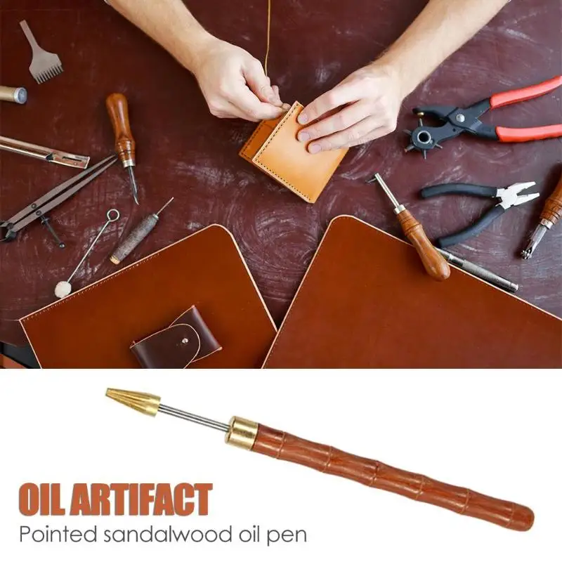 

DIY Leather Craft Edge Dye Treatment Roller Pen Applicator Oil Painting Leather Trimmer Cutter Cutting Pen Craft Accessories