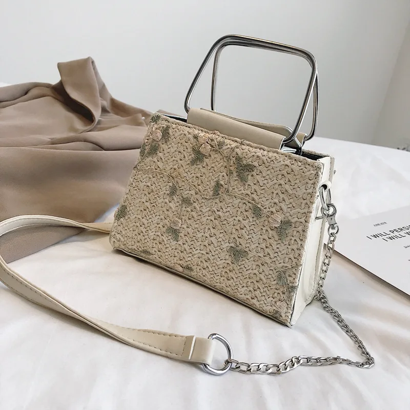 

Straw Beach Bag Crossbody Bags Women 2019 Summer Bag Female Handbags Ladies Hand Tote Rattan Lace Flowers Shoulder Messenger Bag