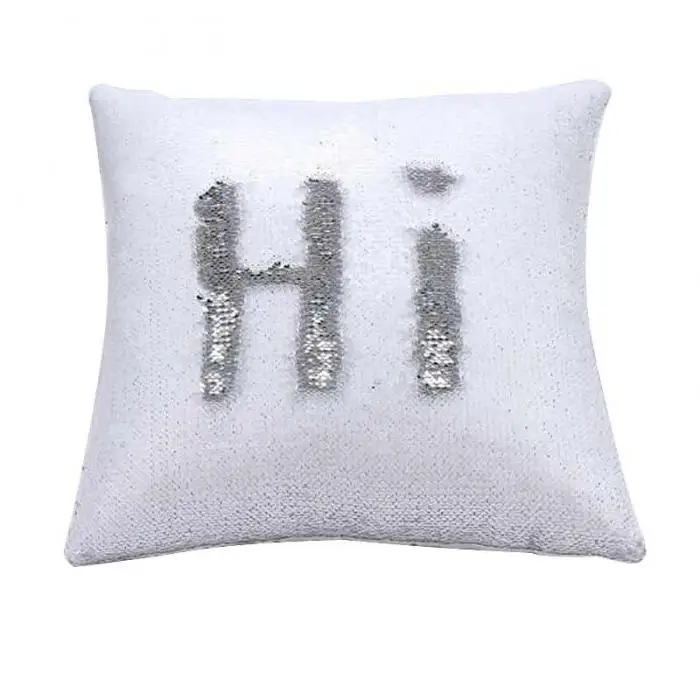 Mermaid Pillows Two Tone Sequins Throw Pillow Cushion Case DIY Case Double Sides Decorative Pillows FBE3 3