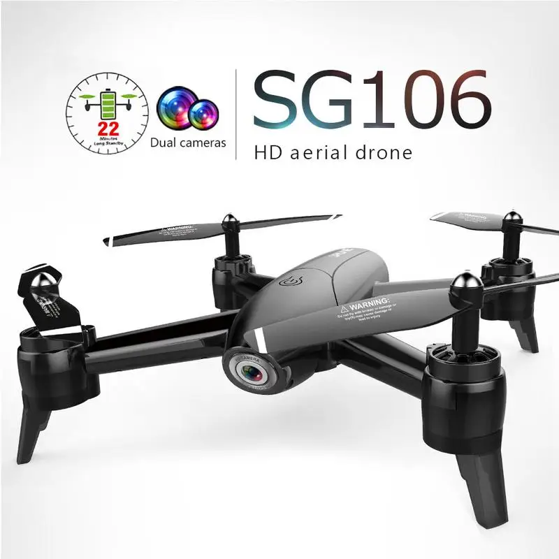 

SG106 RC Drone 1080P HD Dual Camera Real Time RC Long Battery Life Trajectory Flight Aircraft Video RC Quadcopter