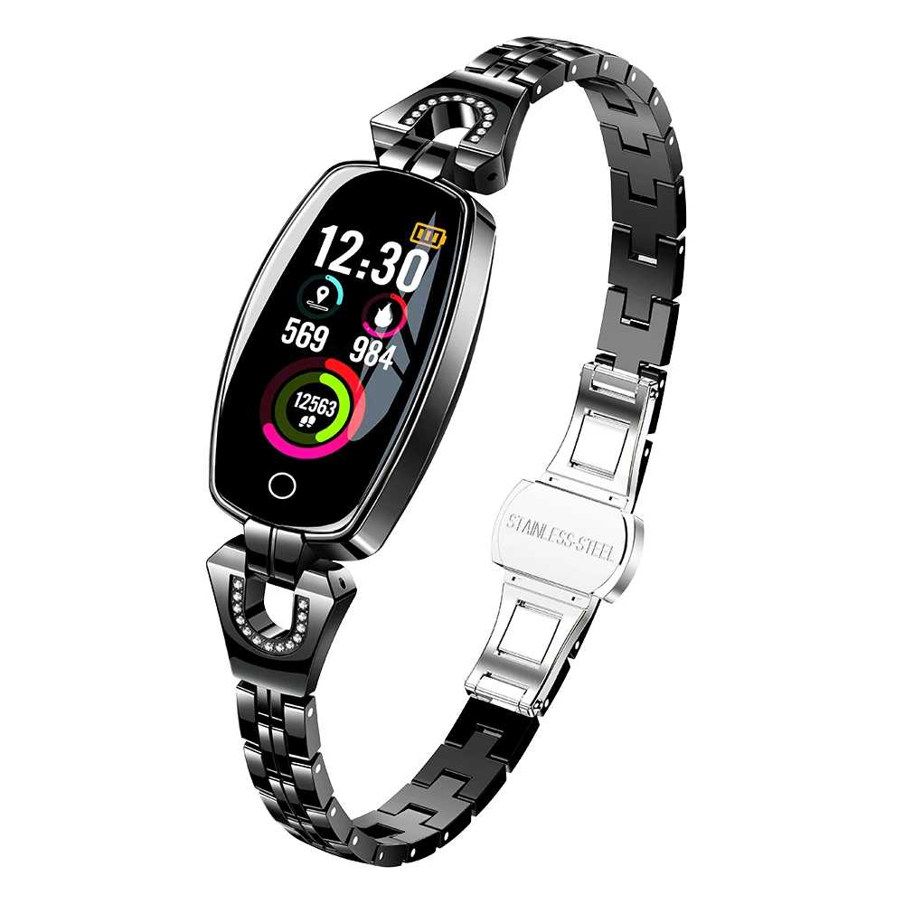 

H8 Color Screen Women Smart Watch Health Sleep Heart Rate Monitoring Bracelet Bluetooth 4.0 IP67 Waterproof for Android iOS