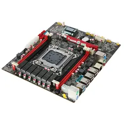 Подножка E5 3.5C материнской MATX материнская плата SATA 3,0 и USB 3,0 Порты LGA2011/I7 последовательных E5-V1/E5-V2 4 слотов DIMM DDR3 памяти