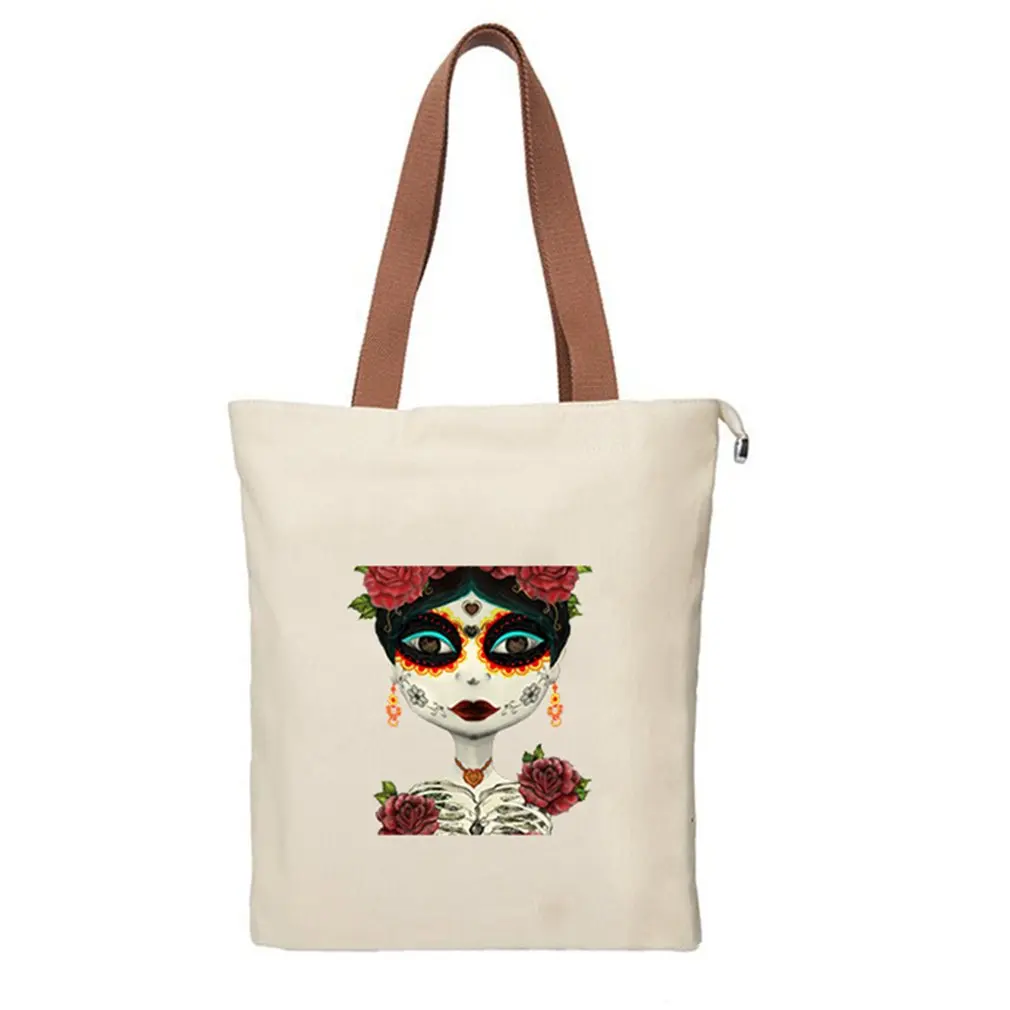 

Catrina Woman Skull Iron on Patches Heat Transfer Stickers Printed Washable Tops Dress T-Shirts Appliques