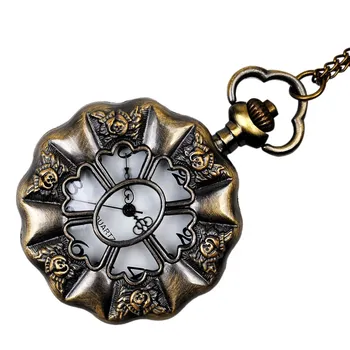 

Retro Palace Wind Large Lotus Leaf White Pocket Watch Supply Fashion Antique Watch