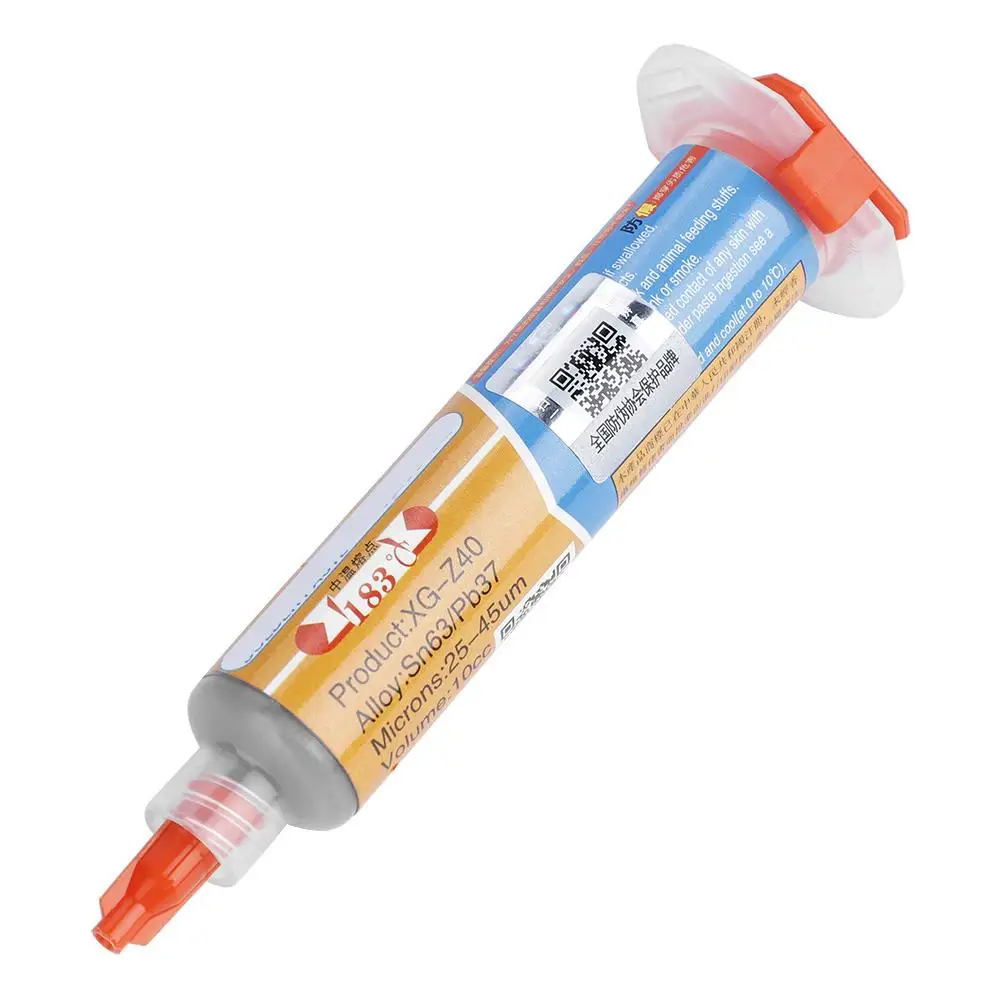 

New XG-Z40 10cc Soldering Tin Paste Cream Soldering Flux Sn63/Pb37 25-45um SMT welding flux