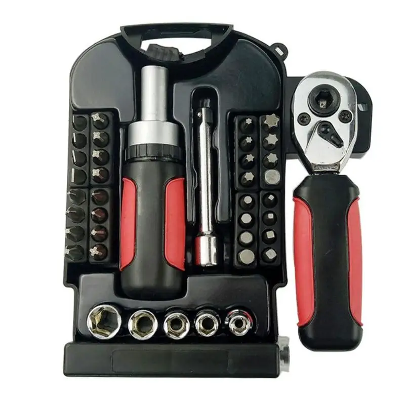 

40pcs short handle wrench Metric Socket Set Stubby Ratchet Torque Wrench Car Repair Tool Kit Repair tool