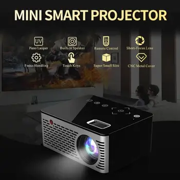 

T200 Portable Mini Projector LCD HD Pocket HDMI USB AV Home TV Theater Video Beamer EU/US Plug Portable Family Cinema System