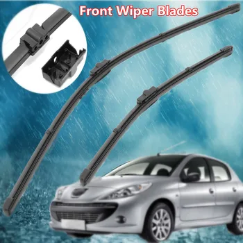 

Wiper Blades For Peugeot 207 CC SW 2007-2012 Front Right 26" left 16" Windscreen Flat Aero