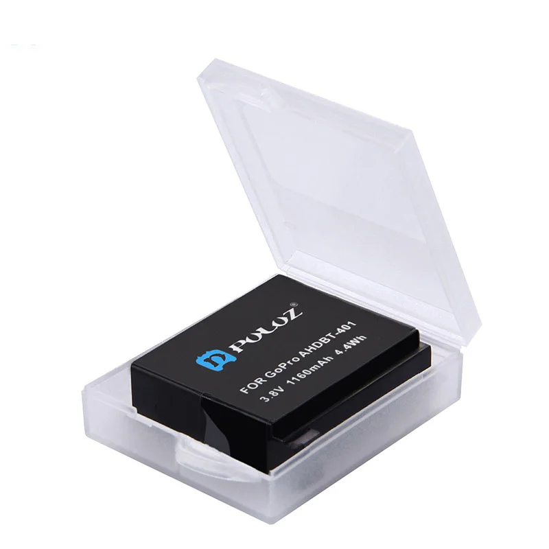 

PULUZ 2Pcs For Hero 4 Accessories Battery Ahdbt-401 Hard Plastic Battery Case Protective Storage Box Stocker For Hero 4 Hero4