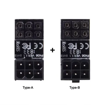 

Zihan ATX 6Pin Female to 6pin Male 180 Degree Angled Power Adapter for Desktops Graphics Card