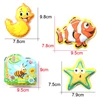 New Swimming Water Bath Book with BB Whistle Animal Bath Toys For Baby Happy Bathing Time,Early Educational English Bathroom Toy 6