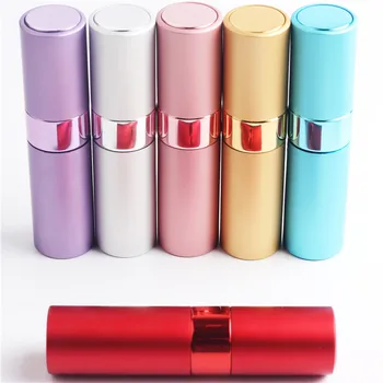 

8ml perfume bottle spray pump Atomizer Portable Travel Cosmetic Container empty refillable rotate cover Scent bottles