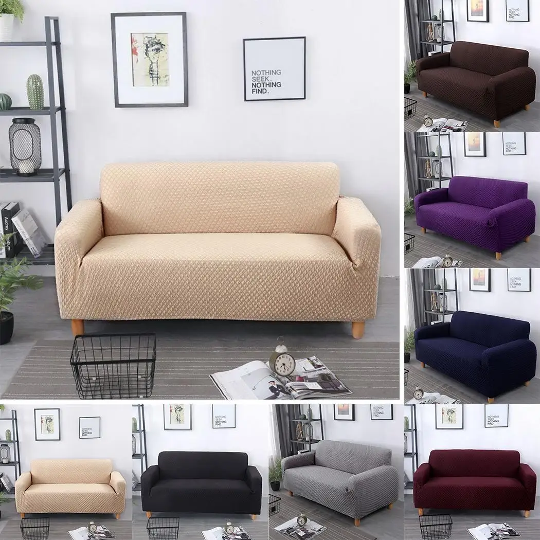 

Home Solid Modern Style Sofa Cover for different Shape Stretch Elastic Sofa All Seasons Covering Decor Case Home Living Room