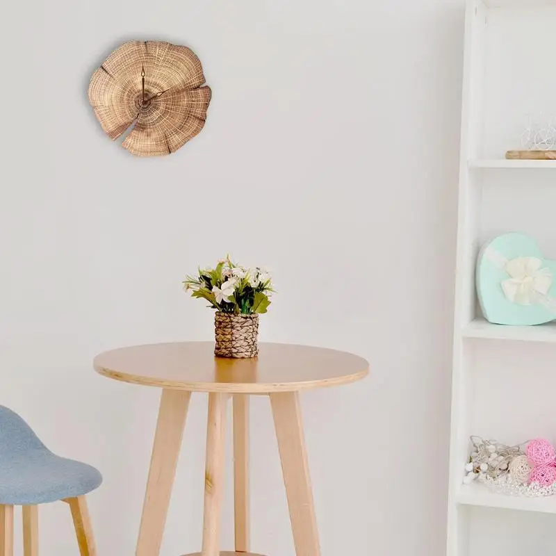 Reloj de pared de grano de madera Retro de mármol acrílico redondo Digital colgante relojes movimiento silencioso decoración de dormitorio para el hogar para regalo Reloj de pared de grano de madera Retro de mármol acrílico redondo Digital colgante relojes movimiento silencioso decoración de dormitorio para el hogar para regalo