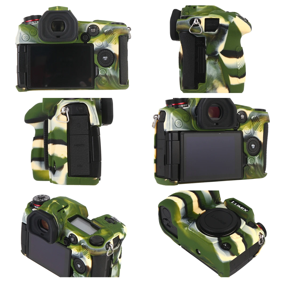 Design de Borracha Capa do Corpo Moldura da Pele para Panasonic Textura Superior Silicone Case Protetor Lumix g9 Câmera Macia - Image 4