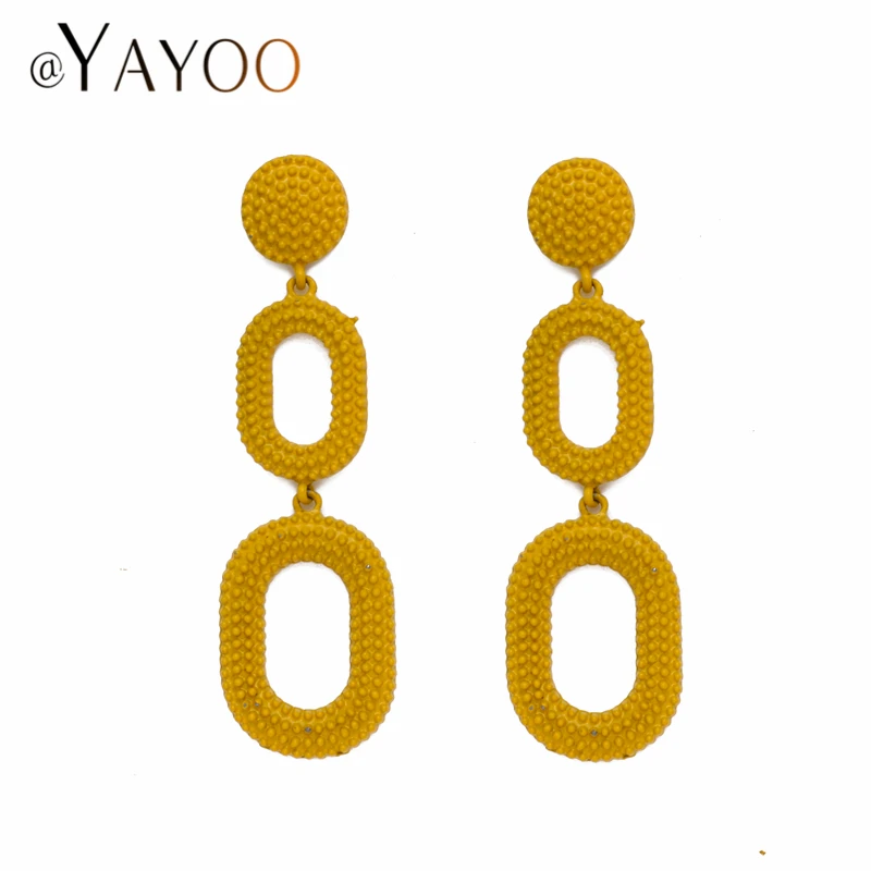 

Fashion Jewelry Long Earrings For Women Wedding Gold Color Statement Drop Earrings Hanging Brincos 2019 Boucl Earring Female