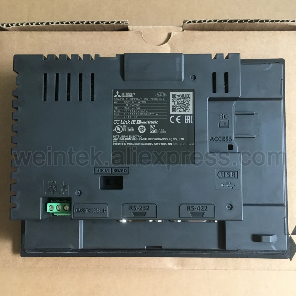 Стало еще проще HMI GS2107 WTBD 7 дюймов сенсорный экран Панель с LAN RS232 RS485 портов