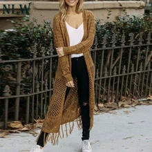 Fashion Casual Sexy Hollow Out Women Sweater Cardigan Solid Winter Knitted Cardigan Chic Long Tassel Knitwear Cardigans Jumpers Fashion Casual Sexy Hollow Out Women Sweater Cardigan Solid Winter Knitted Cardigan Chic Long Tassel Knitwear Cardigans Jumpers