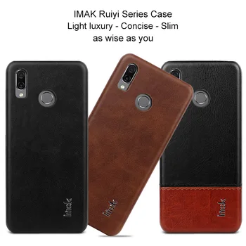 

Imak Luxury Ruiyi Slim concise Cases for Huawei Honor Play Case back cover phone shell hard PU Leather PC coque Fitted Covers