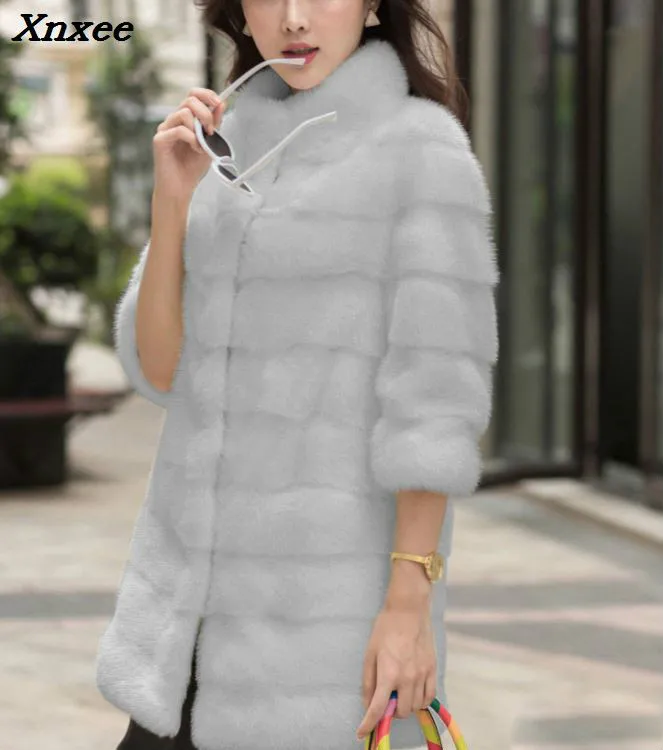 Рисунок 3 - Xnxee модное тонкое пальто из искусственного