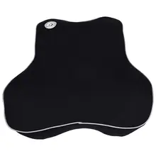 Комфортная подушка для талии из пены с эффектом памяти, подушка для сиденья, поясничная поддержка спины, домашнее кресло для автомобиля, черный цвет