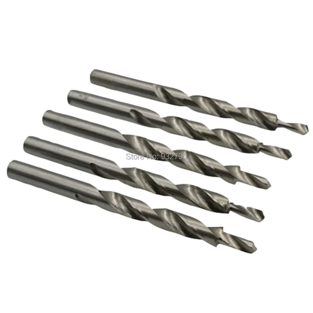 Pack of 5 HSS Twist Step Drill Bit 10mm Wood Particleboard Manual