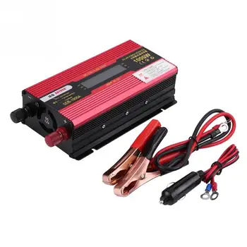 

1000W DC12V to AC220V Car Modified Power Inverter Off Grid Sine Wave Converter with LCD Display Aluminum Alloy Car Accessories