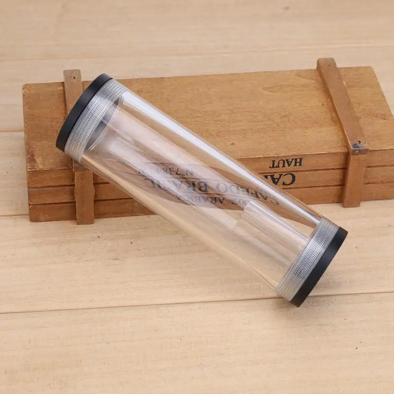 160 X 50 mm Acrylic Water Tank G1/4 Thread Cylinder Reservoir tank with L Shape Metal Buckle screws nuts for PC Water Cooling