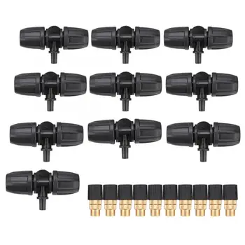 

10pcs Water Spray Head Nozzle with 8/12 Connector for Garden Agriculture Watering Irrigation Supplies