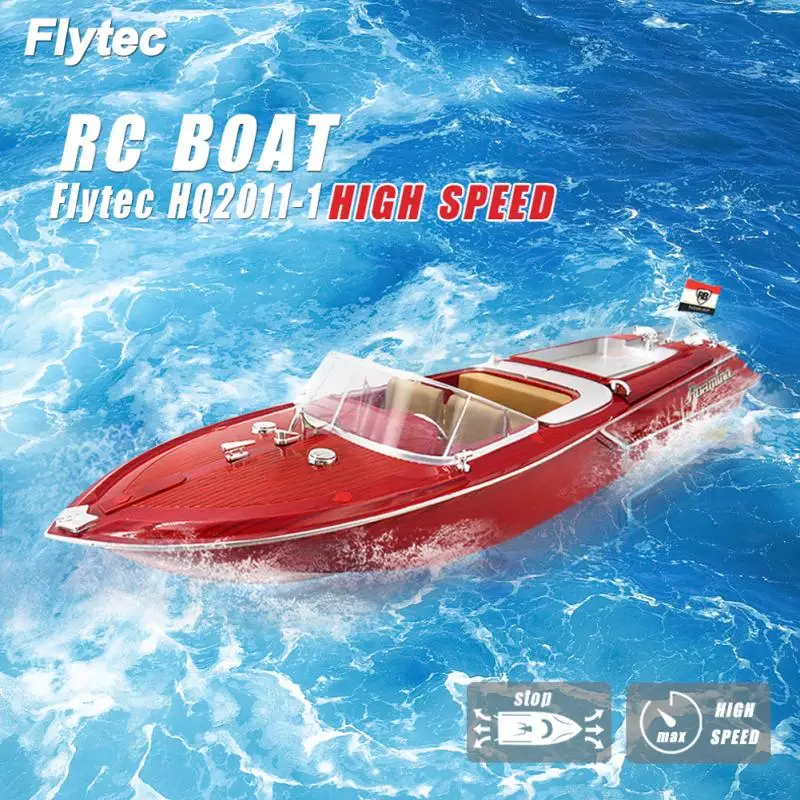 

HQ2011-1 Large 4-channel Simulation Remote Speed Boat Airship Children's Model Toys Waterproof Electric RC Boat 15-20km/h