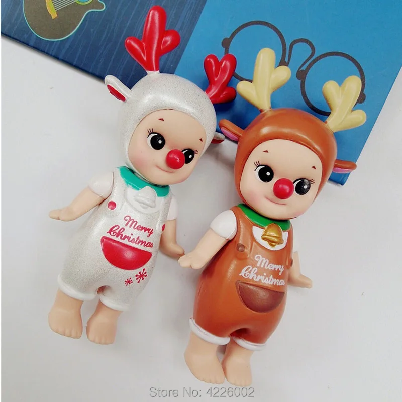 Sonny Angel Рождественская серия мини ПВХ Фигурки Kewpie Коллекционная Фигурка Набор Детские игрушки для детей подарок на день рождения