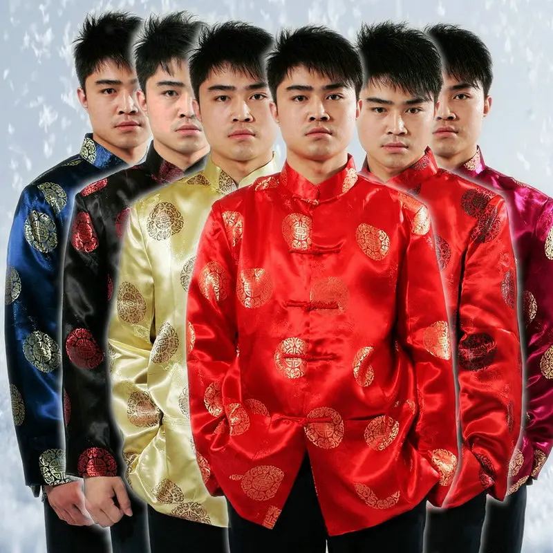 

2019 Traditional Chinese Clothing For Men Top Tang Suit New Year Gift Party