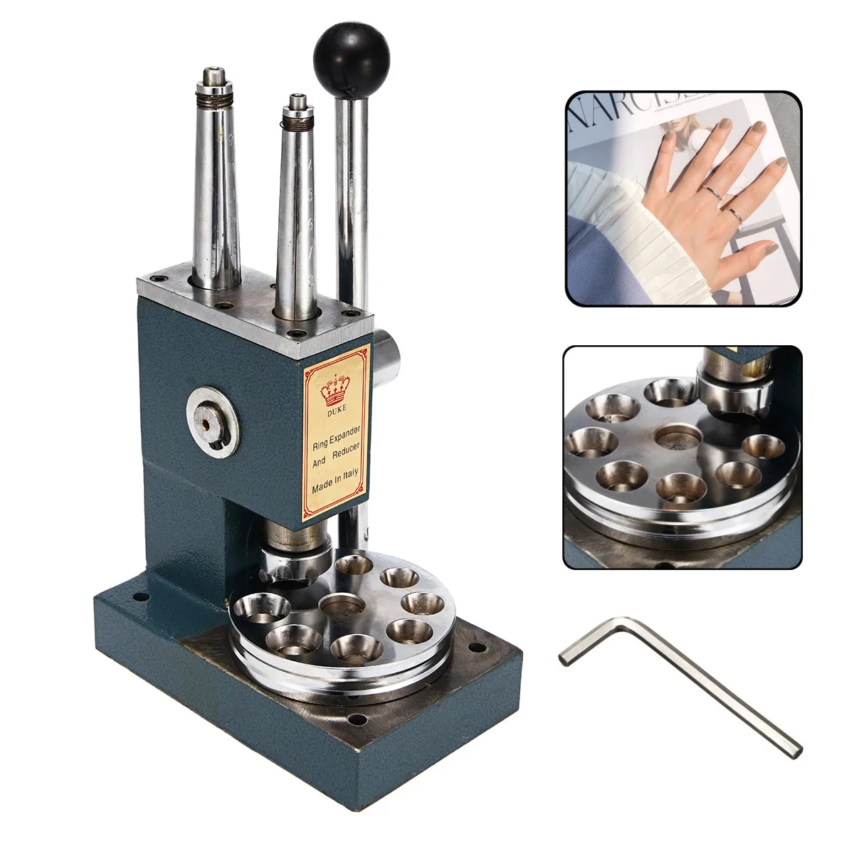 2 in 1 Jewelry Ring Stretcher Reducer Enlarger Sizing Machine Expander