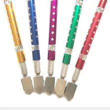 Новые 100 шт одноцветные, блестящие резцы для стекла острый велосипед складной нож для резки стекла алмазный инструмент твердого сплава DIY Зеркало для плитки ремонт