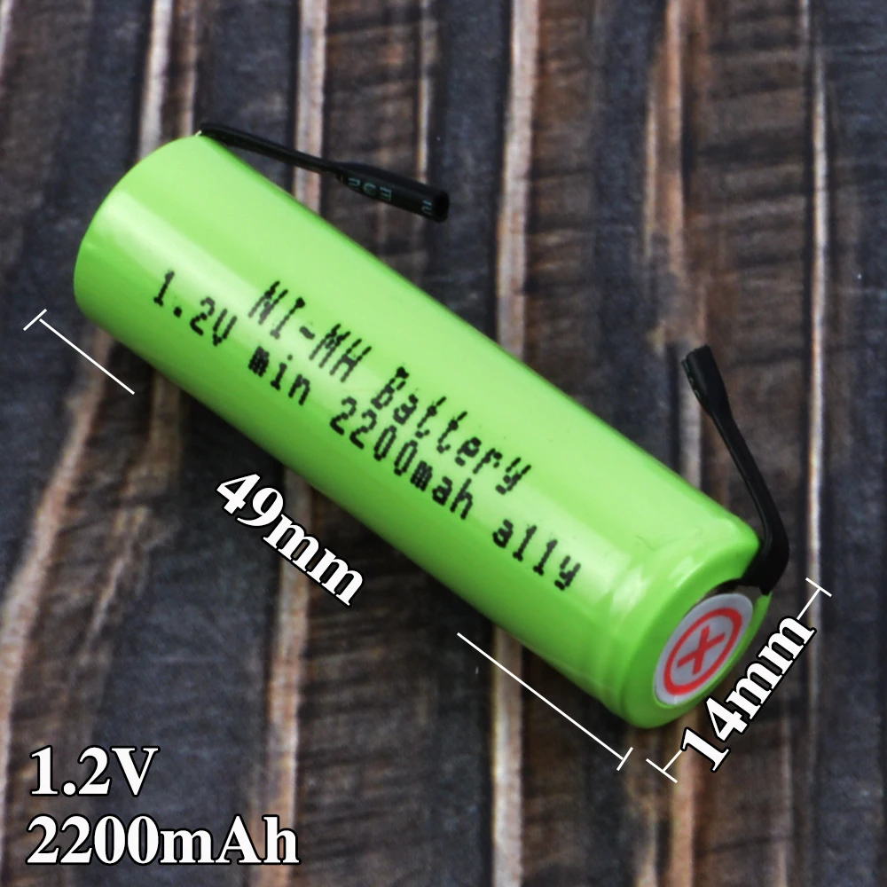 1,2 V AA Аккумуляторная батарея 2200mah для Philips HQ6095 HQ6695 HQ6920 HQ665HQ686 HQ6849 HQ6070 hq6071 бритва батарея