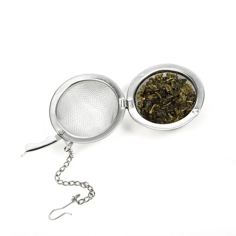 

Stainless Steel Sphere Locking Spice Tea Ball Strainer Mesh Tea Infuser Filter Herbal Ball Tea Tools