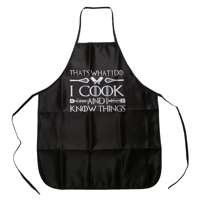 

Game of Thrones I Cook And I Know Things Apron BBQ Cleaning Cooking Kitchen Apron Baking Accessories Fans Funny Gift