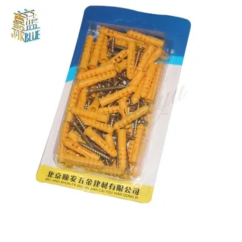 

Expansion Tube: Plastic Pipe Plug Pins Piercing The Wood With Plastic Expansion Screws, Metal Kit