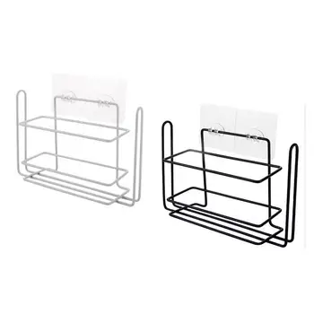 

Punch-Free Plastic Wrap Holder Refrigerator Side Wall Storage Rack living room bedroom Tools