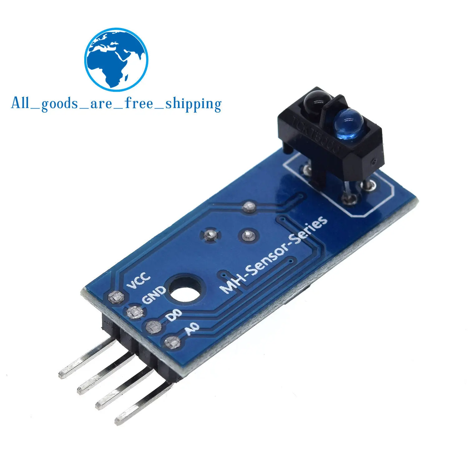 

TZT TCRT5000 Infrared Reflective IR Photoelectric Switch Barrier Line Track Sensor Module blue