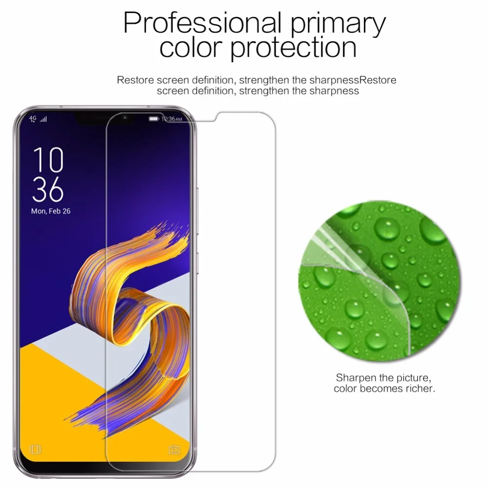 

NILLKIN for Asus Zenfone 5 ZE620KL Screen Protector Clear/Matte Soft Plastic Protective Film For Asus Zenfone 5Z ZS620KL
