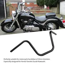 Мотоцикл Руль Ручка Бар 25 мм сталь универсальный для Honda Yamaha Suzuki Kawasaki мотоцикл руль 25 мм диаметр