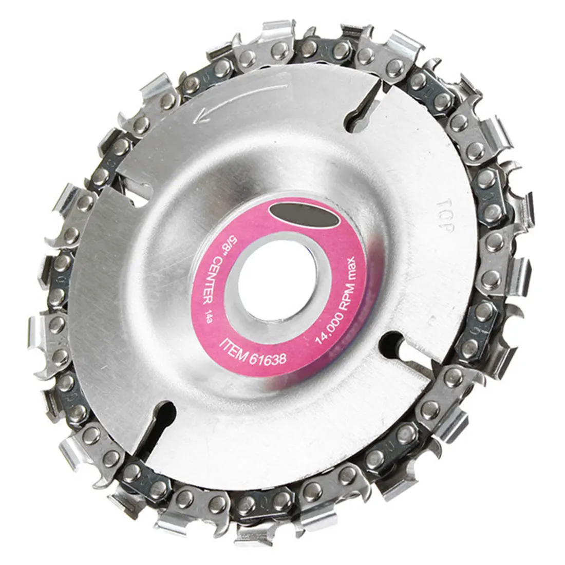 

22 Tooth Fine Cut Chain Set For 100/115 Angle Grinder Cutting Carving Woodwork Tool 4 Inch Steel Grinder Disc and Chain